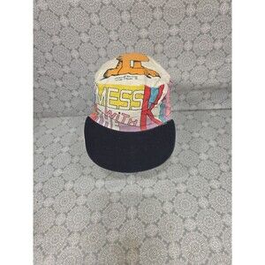 Vintage "Dont Mess With The Kid" Garfield Hat 1978 Soft Bill Cap Cartoon READ